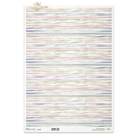 Rayas. Papel de arroz A3. Decoupage. ITD Collection. R1438L. Los mejores productos en L'aura Bella, tu tienda online