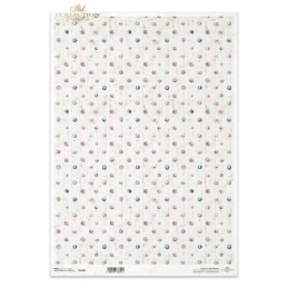 Puntos. Papel de arroz A3. Decoupage. ITD Collection. R1439L. Los mejores productos en L'aura Bella, tu tienda online