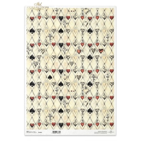 Palos baraja. Alicia. Papel arroz A3. Decoupage. ITD Collection. R1463L. Los mejores productos en L'aura Bella, tu tienda online