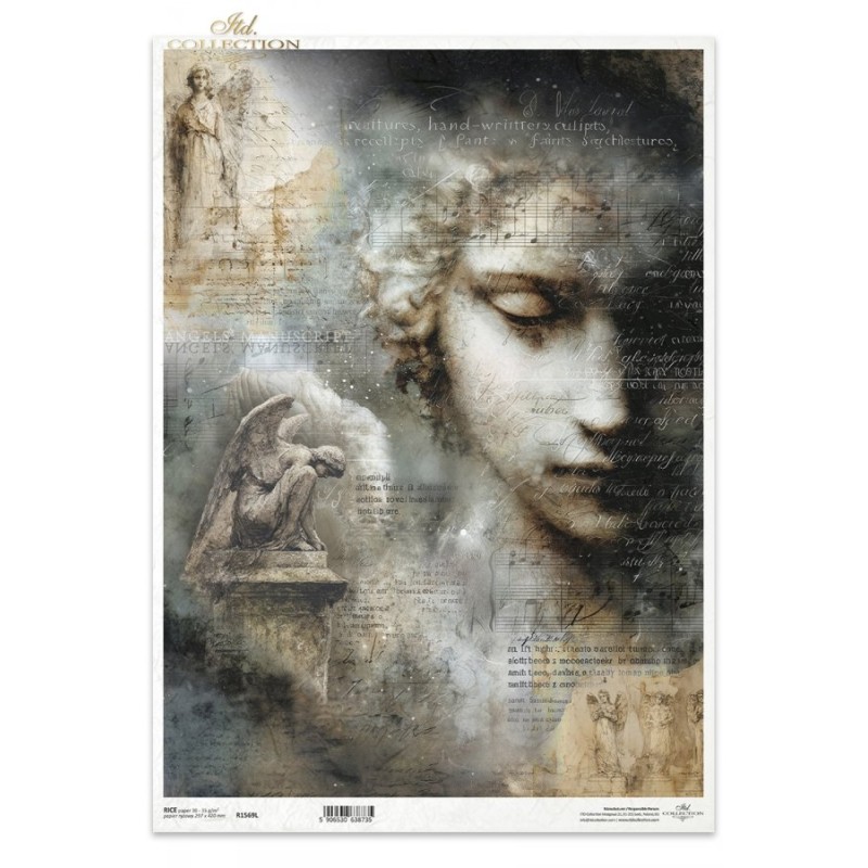 Estatuas. Papel arroz A3. Decoupage. ITD. R1569L. Los mejores productos en L'aura Bella, tu tienda online