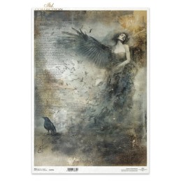 Ángel o Demonio. Papel arroz A3. Decoupage. ITD. R1575L. Los mejores productos en L'aura Bella, tu tienda online