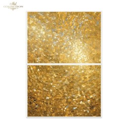 Oro. Papel de arroz A2 para decoupage. ITD Collection. FPA2003. Los mejores productos en L'aura Bella, tu tienda online
