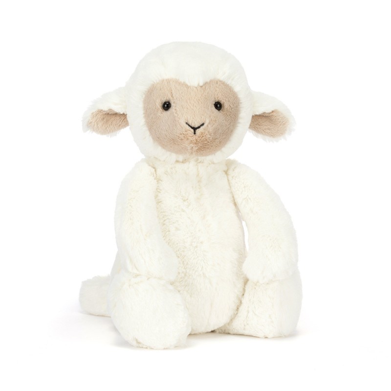 Skipson Lamb, corderito blanco. Peluche Jellycat. BAS3LAM Los mejores productos en L'aura Bella, tu tienda online