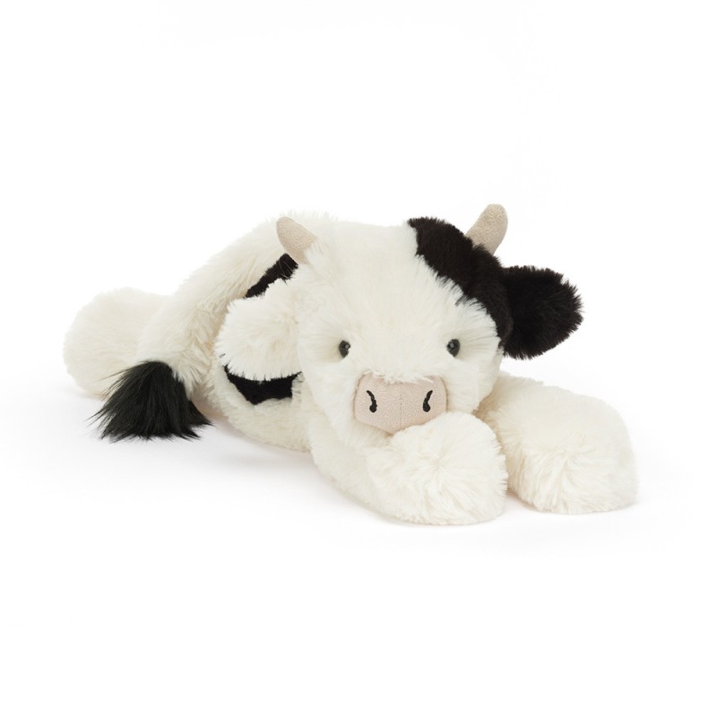 Smudge Cow, vaquita tumbada. Peluche Jellycat. SMG2C. Los mejores productos en L'aura Bella, tu tienda online