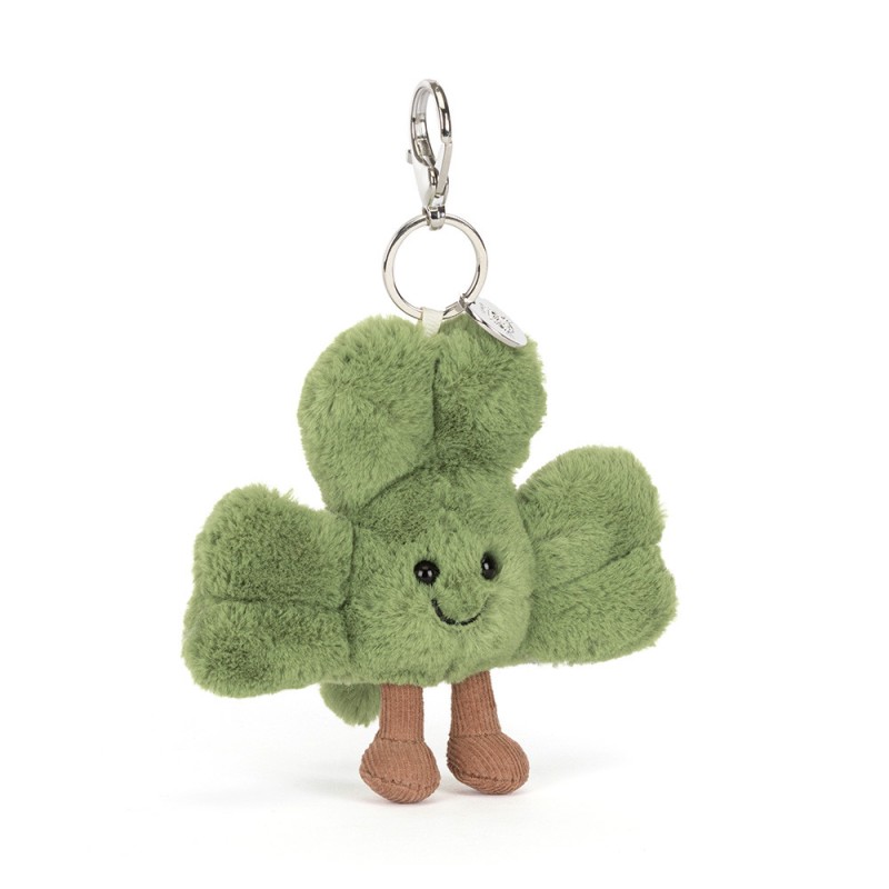 Amuseables Siofra Shamrock Bag Charm. Peluche Jellycat. A4SHMBC. Los mejores productos en L'aura Bella, tu tienda online