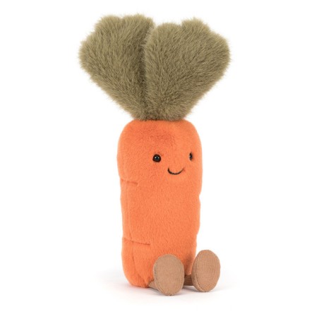 Amuseables Carrot, Zanahoria feliz. Peluche Jellycat. A4CARR. Los mejores productos en L'aura Bella, tu tienda online