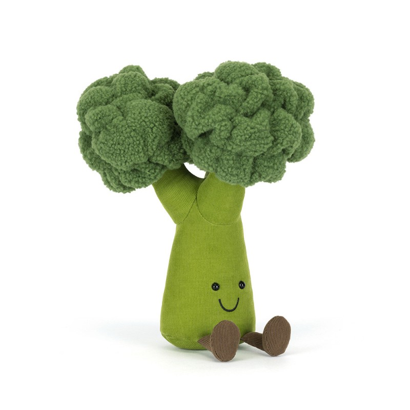 Amuseables Broccoli, Broccoli feliz. Peluche Jellycat. A2BROC. Los mejores productos en L'aura Bella, tu tienda online