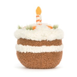 Amuseables Carrot Cake, Tarta feliz. Peluche Jellycat. A2CRTC Los mejores productos en L'aura Bella, tu tienda online