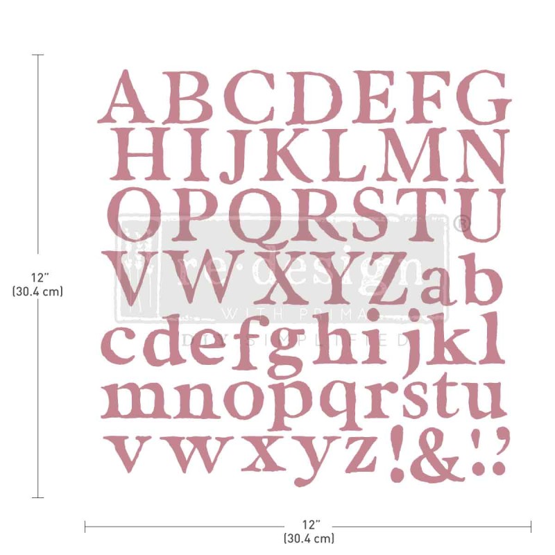 Alpha. Sello acrílico DÉCOR STAMPS®. REDESIGN 647933. Los mejores productos en L'aura Bella, tu tienda online