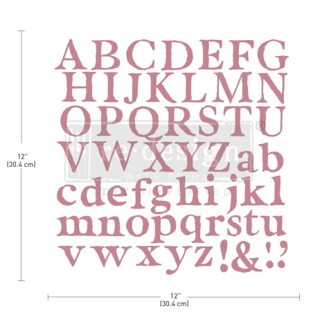 Alpha. Sello acrílico DÉCOR STAMPS®. REDESIGN 647933. Los mejores productos en L'aura Bella, tu tienda online