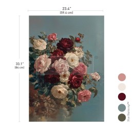 Ethereal Rosebush. A1 Decoupage Fiber Paper Redesign 678845. Los mejores productos en L'aura Bella tu tienda online