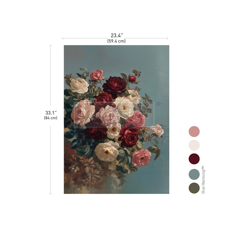 Ethereal Rosebush. A1 Decoupage Fiber Paper Redesign 678845. Los mejores productos en L'aura Bella tu tienda online