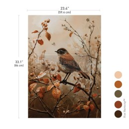 Sunlit Songbird. A1 Decoupage Fiber Paper Redesign 678906. Los mejores productos en L'aura Bella tu tienda online