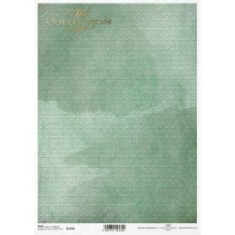 Fondo verde. Papel de arroz A4 para decoupage ITD Collection. R1568. Los mejores productos en L'aura Bella, tu tienda online