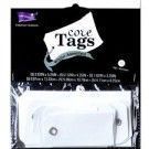 15 etiquetas blancas varios tamaños