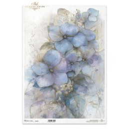 Hortensias. Papel de arroz A3 decoupage. ITD Collection. R1539L. Los mejores productos en L'aura Bella, tu tienda online