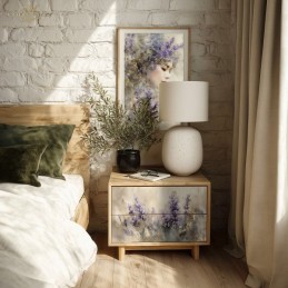 Mujer y lavandas. 3 papel arroz A3  decoupage. ITD Collection. FPA3019. Los mejores productos en L'aura Bella, tu tienda online