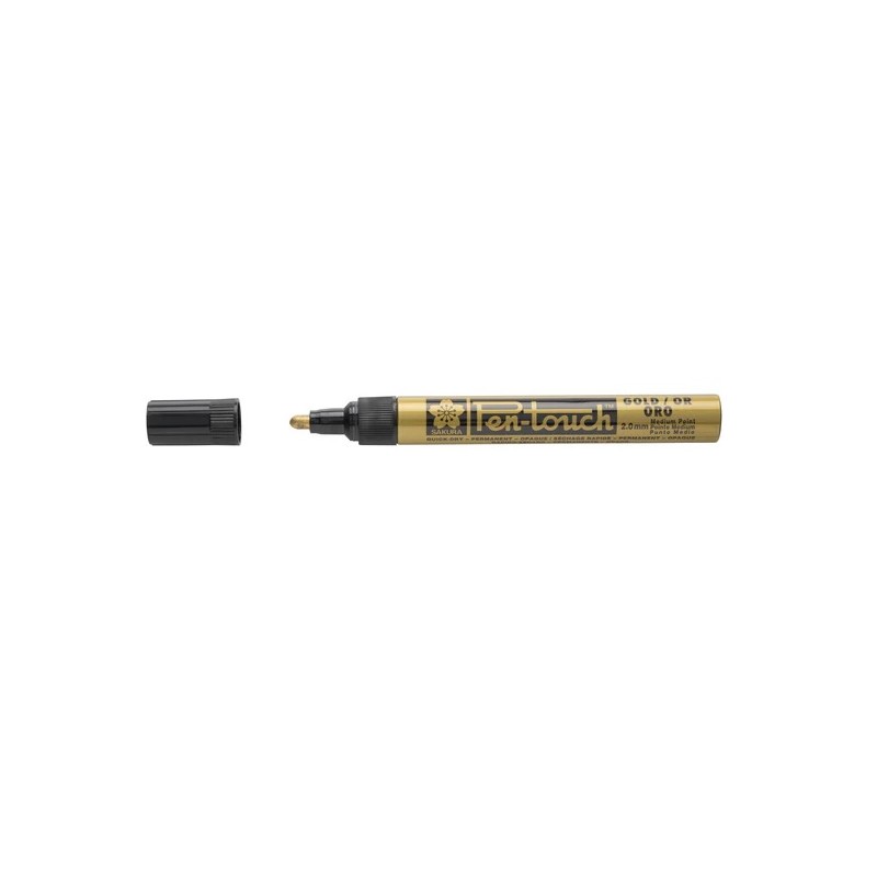 Rotulador Sakura Pen-touch Medio. Oro. 2 mm. Los mejores productos en L'aura Bella, tu tienda online