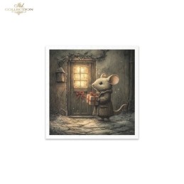 Ratoncitos II. Set 6 papeles de arroz para decoupage, 14.8x14.8 cm. ITD. Los mejores productos en L'aura Bella, tu tienda online