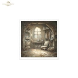 Casa de ratoncitos. 6 papeles de arroz decoupage. ITD. RSM218. Los mejores productos en L'aura Bella, tu tienda online