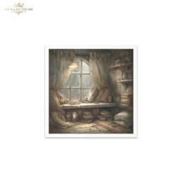 Casa de ratoncitos. 6 papeles de arroz decoupage. ITD. RSM218. Los mejores productos en L'aura Bella, tu tienda online