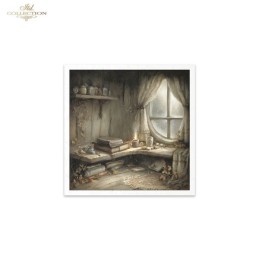 Casa de ratoncitos. 6 papeles de arroz decoupage. ITD. RSM218. Los mejores productos en L'aura Bella, tu tienda online