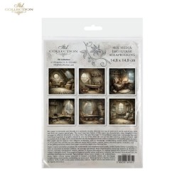 Casa de ratoncitos. 6 papeles de arroz decoupage. ITD. RSM218. Los mejores productos en L'aura Bella, tu tienda online