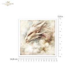 Dragones. Set 6 papeles de arroz decoupage. ITD. RSM225. Los mejores productos en L'aura Bella, tu tienda online