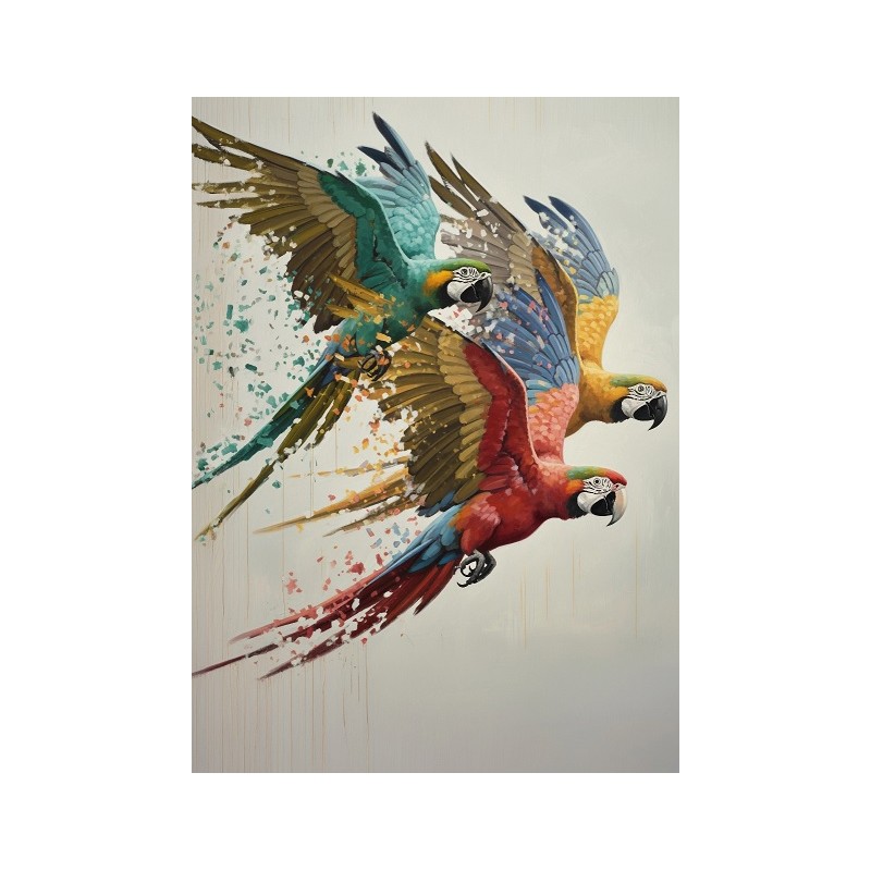 Uncaged, Loros. Papel Decoupage Mint by Michelle. A1. Los mejores productos en L'aura Bella, tu tienda online