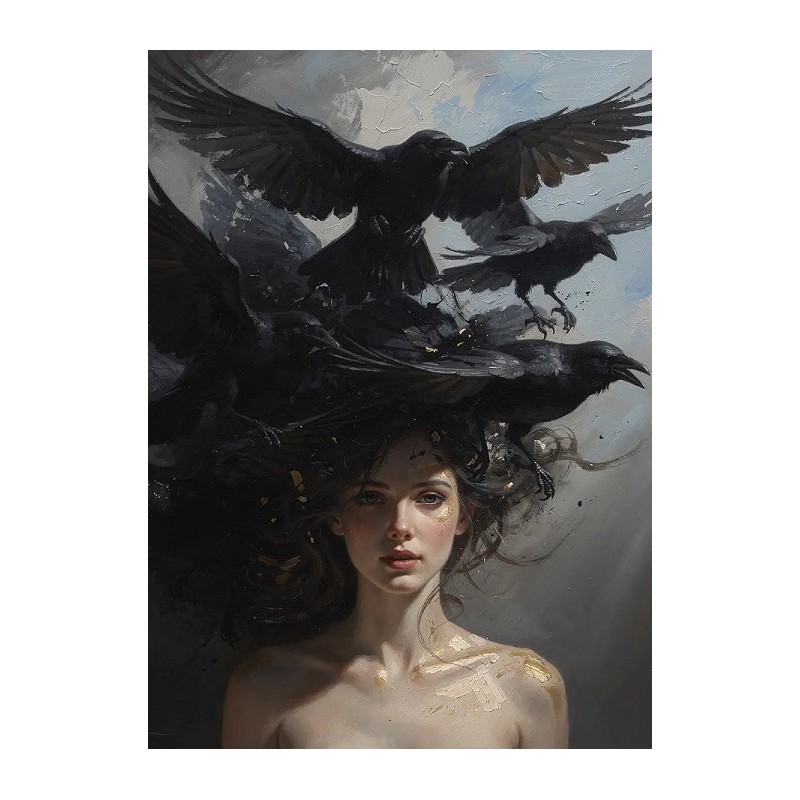 Ravens, Cuervos. Papel Decoupage Mint by Michelle. A3. Los mejores productos en L'aura Bella, tu tienda online