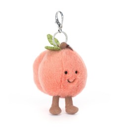 Amuseables Peach Bag Charm. Peluche Jellycat. APEACH4BC. Los mejores productos en L'aura Bella, tu tienda online