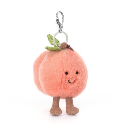 Amuseables Peach Bag Charm. Peluche Jellycat. APEACH4BC. Los mejores productos en L'aura Bella, tu tienda online