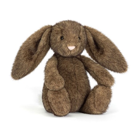 Hoppleston Luxe Bunny, conejito marrón. Peluche Jellycat. BAS3BROW. Los mejores productos en L'aura Bella, tu tienda online