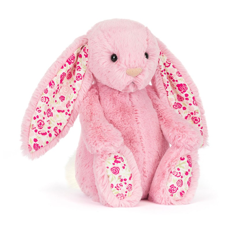 Blushkin Blossom Luxe Bunny, conejito rosa. Peluche Jellycat. BAS3ROSE. Los mejores productos en L'aura Bella, tu tienda online