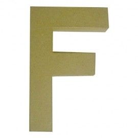 F. Letra de papel maché