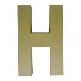 H. Letra de papel maché