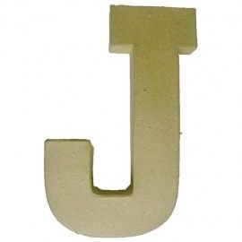 J. Letra de papel maché