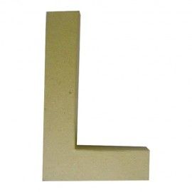 L. Letra de papel maché