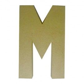 M. Letra de papel maché