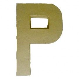 P. Letra de papel maché