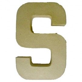 S. Letra de papel maché
