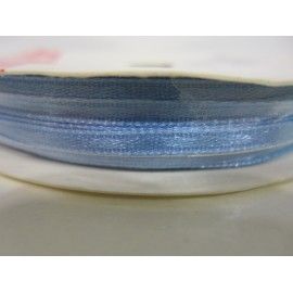 Cinta satén azul 3mm. 1 metro