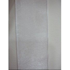 Lazo organza blanco 27mm. 1...