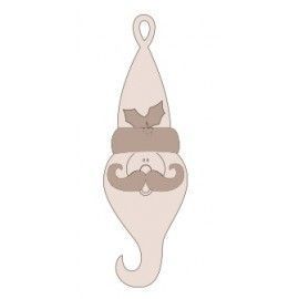 Papá Noel con barba curva