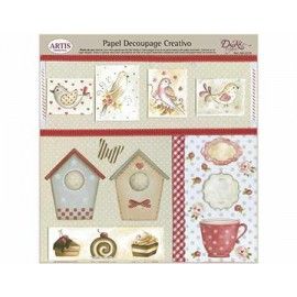 Pájaros y sus casas. Taza y...