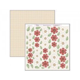 Flores rojas y blancas con...