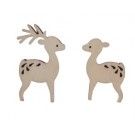 Set dos cervatillos 13x8,5cm