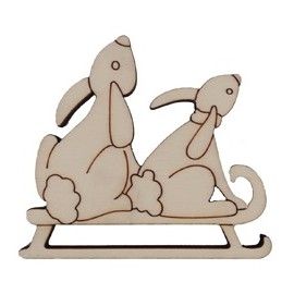 Conejos en trineo