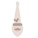 Papá Noel con barba corta