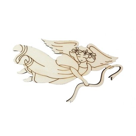 Ángel en madera de chopo